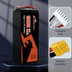 10 inch Drone Lipo Battery 6S 10000 MAh 22.2V with High Capacity and XT60