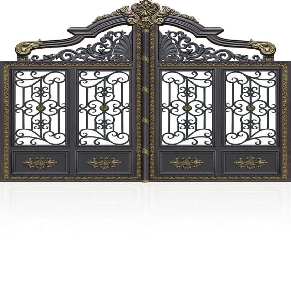 Buy cheap Automatic Swing Slide Entry Aluminium Fence Gate Double Door Mildewproof from wholesalers