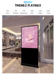 55 65 75inch Interactive Android System Vertical Floor Stand Indoor Hotel