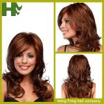 Curly Long Synthetic Wigs For Black Women , Machine Made Wigs