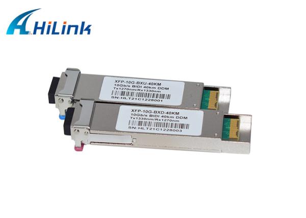 Buy cheap EML DDM SFP+ Transceiver Module 3.3V LC WDM BIDI XFP 1270nm 1330nm from wholesalers