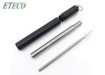 3.93 Inches Collapsible Stainless Steel Straw , Colored Stainless Steel Straws
