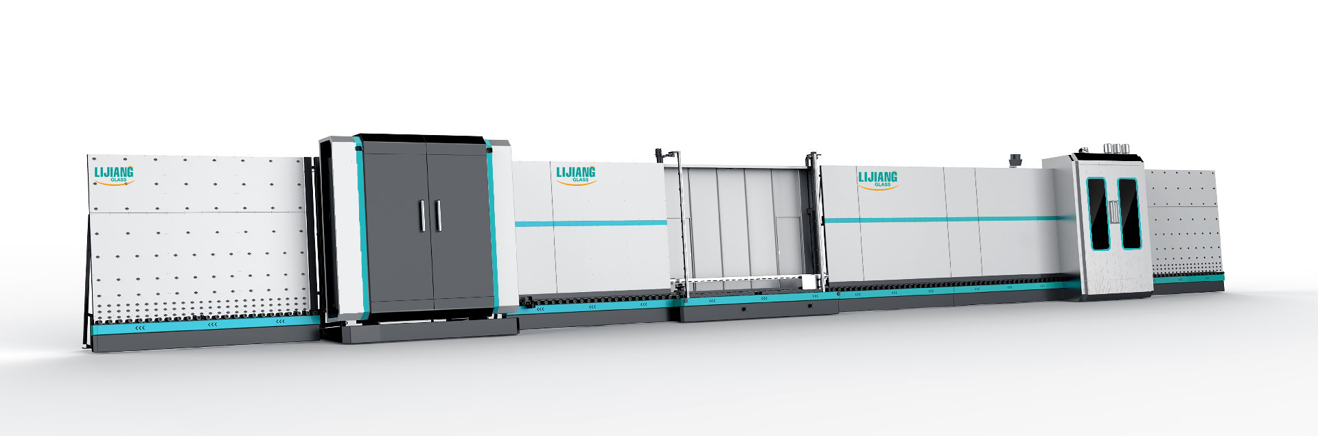 Combined Vertical Insulating Glass Special Cleaning And Air Drying Machine With AI