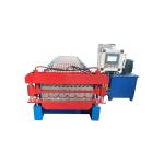 Color Coated Steel PPGL Double Layer Roll Forming Machine Deck Roof Sheet Making