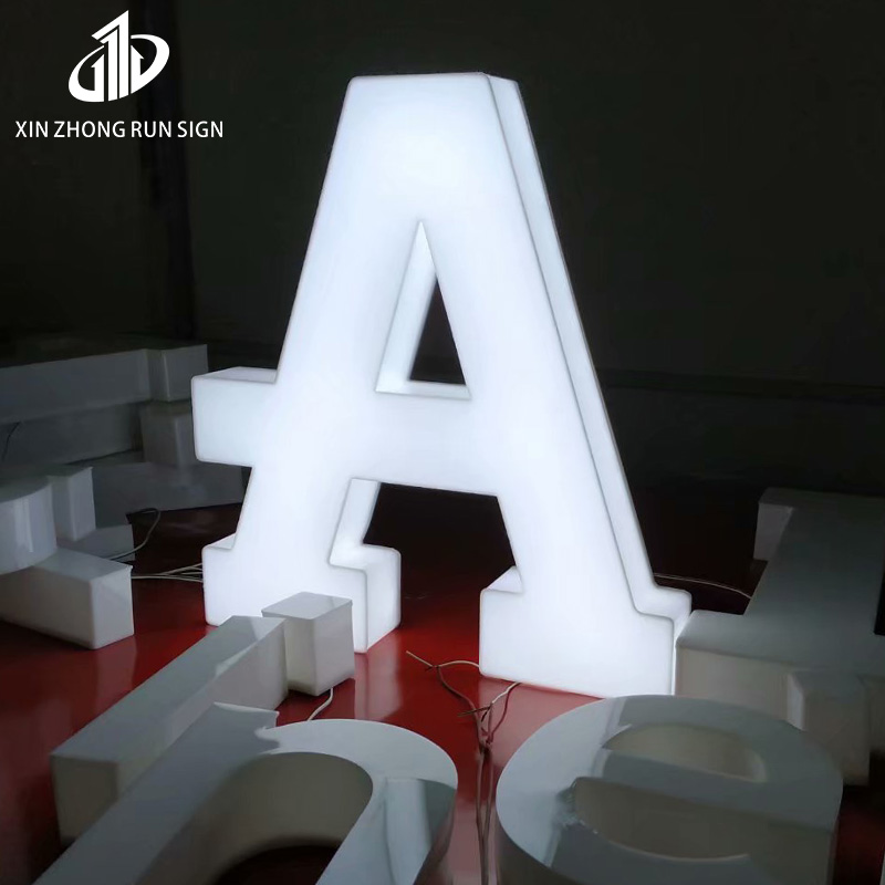 Advertising boards illuminated sign metal channel led backlit letters lamp