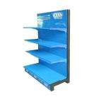 Supermarket shelves gondola silk screen logo custom display rack