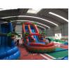 Buy cheap Outdoor Backyard Blow Up Water Slide With Forest Palm Tree 3 Layer PVC Vinyl Material from wholesalers