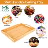 Buy cheap Wholesale Eco-Friendly Bamboo Tea Tray With Handle For Breakfast from wholesalers