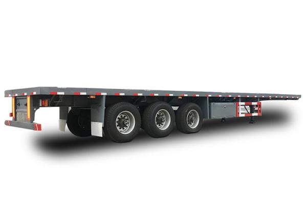Buy cheap BPW 3 Axle Flatbed Semi Trailer 16000mm 20 Foot Trailer from wholesalers
