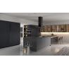 Buy cheap Tailored Black Classic Wood Kitchen Cabinets Customized With Display Cabinet from wholesalers