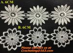 Embroidery Lace Collar Applique Neckline Lace Crochet Flower Motif Patchwork