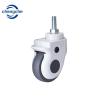 Buy cheap TPR Rubber Hospital Bed Caster Wheels Beige Swivel Threaded Stem Locking Castor Wheel from wholesalers