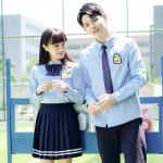 Girls International Middle High Teen School Uniform Shirt Korean White Long