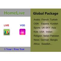 Buy cheap Global package homelive iptv apk for arabic europe usa indian uk italian German product
