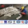 Buy cheap ISO 9m 10m Galvanized Steel Pole With 2.75mm - 3mm Thickenss High Performance from wholesalers