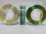 silk triple color filament,silk filament, pla filament,manufacturer