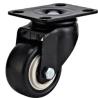 Buy cheap light duty 2" threaded stem black PU caster, 2.5 inch, 3 inch PU castor, small caster, lacque caster from wholesalers