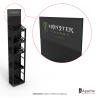 Buy cheap Free Standing Sparkling Wine Display Shelf Metal Tube Display Stand with Removable Shelves from wholesalers