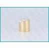 Buy cheap Shiny Gold All Plastic Disc Top Cap 20/410 Plastic Bottle Cap For Soaps from wholesalers