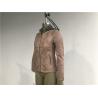 Buy cheap Ladies' Zip Through Grey Melange Detachable Hooded Rose Pink Pleather Biker Jacket Tw77188 from wholesalers