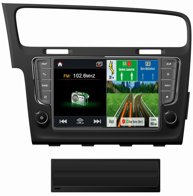 Ouchuangbo audio DVD GPS for VW golf 7 S100 platform with 3G WIFI hot selling