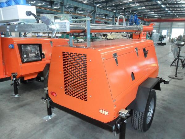 Buy cheap Mobile Lighting Tower Kubota Genset Diesel Generator silent 4 * 1000W lamp 9m mast from wholesalers