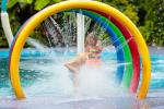 Water Spray Park Rainbow Circle Children Water Playground Colorful water splash