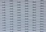 Aluminum Crimped 3.3mm Decorative Woven Wire Mesh Anodizing