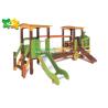 Buy cheap PE Board Wooden Playground Slide Security Oriented High Strength For Outdoor from wholesalers