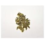 Flower Shaped Coffin Decoration , Casket Handle Hardware Installed By Nail