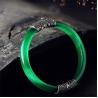 Buy cheap Women Vintage Jewelry Sterling Silver Zirconia Bangle Bracelet (015741GREEN) from wholesalers