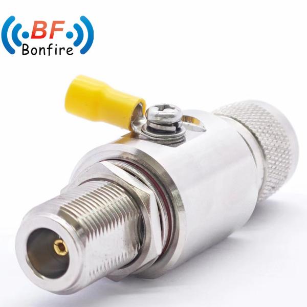 Buy cheap UHF Female to UHF Female Bulkhead Coaxial Connector Surge Protector Arrester for Red Indoor/Outdoor IP65 from wholesalers