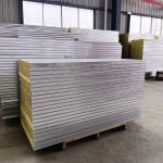 Walls Roofs Rock Wool Sandwich Panel 50-70kg/M3 Rockwool Sound Insulation Panels