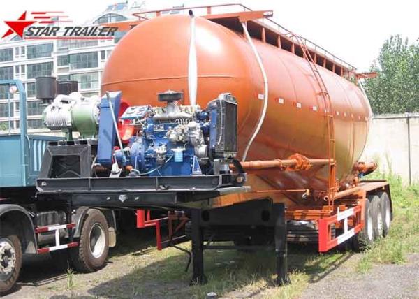 Buy cheap Carbon Steel 3 Alxe 40CBM 45 CBM Bulk Cement Tanker For 45 - 100 Tons Payload from wholesalers