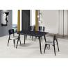 Buy cheap 140x80x76cm Rock Sheet Restaurant Metal Dining Room Table from wholesalers