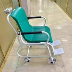 Universal Wheel Green Electronic Weight Chair Scale For Dialysis Patients