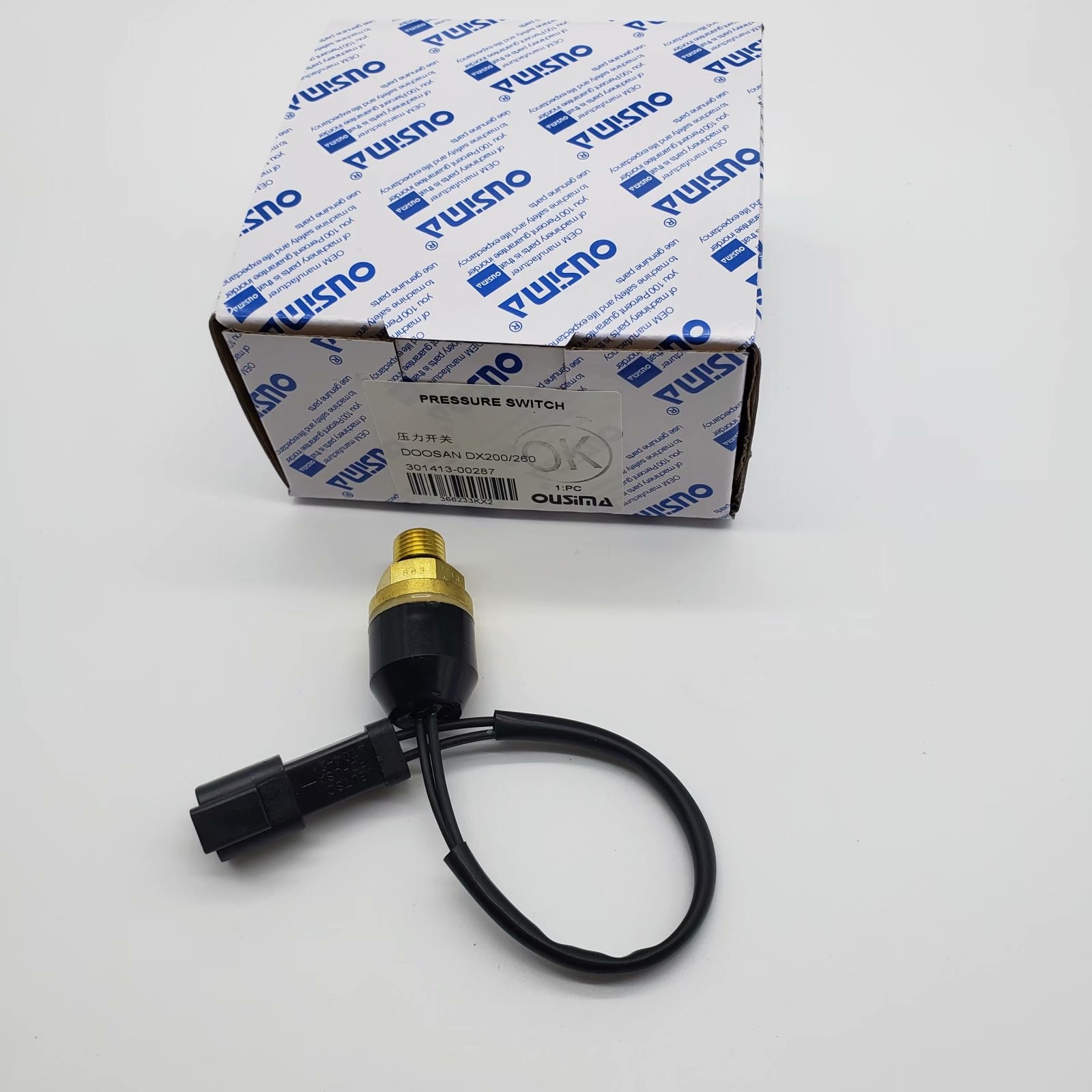 OUSIMA Pressure Switch Sensor 301413-00287 For Doosan Excavator DX200 DX260