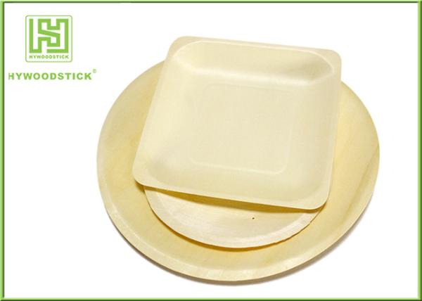 Buy cheap High End Disposable Wooden Plates Camping Dinnerware Sets Smooth Surface from wholesalers