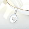 Buy cheap YASVITTI Romantic 925 Sterling Silver Necklace Rhodium Plated Coin Hollow Love Heart Pendant Necklace for Valentine's Da from wholesalers