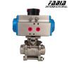 Buy cheap Pneumatic 3 Piece Butt Welding Ball Valve With Thrust Bearing from wholesalers