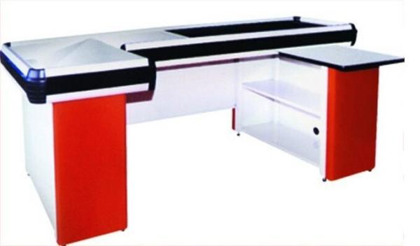 Electronic Conveyor Belt Checkout Counter For Supermarket / Hypermarket /
