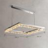 Buy cheap Led Silver Chandelier For Living Room Modern Creative Design crystal led ceiling light(WH-CY-214) from wholesalers