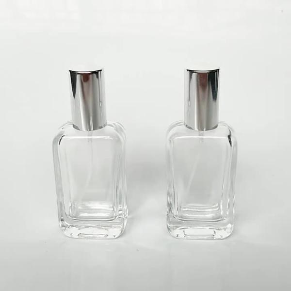 Buy cheap Factory Wholesale New Empty Oil Perfume Spray Bottle Luxury 30ml 50ml 100ml Clear Square from wholesalers