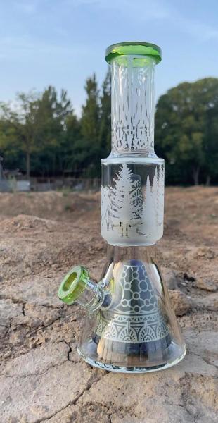 Buy cheap Overstock 14 Inches Glass Water Pipe With Colored Glass Ball DAB Rig Glass Pipe from wholesalers