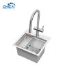 Buy cheap SUS304 stainless steel single bowl sink commercial topmount handmade house kitchen sink from wholesalers