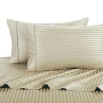 Simple Style Full Polyester Striped Four-piece Set for Household Fabric Count 40