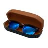 Buy cheap 63mm Silk Screen Printing Metal Glasses Case Sun Glasses Packaging Leather Iron from wholesalers