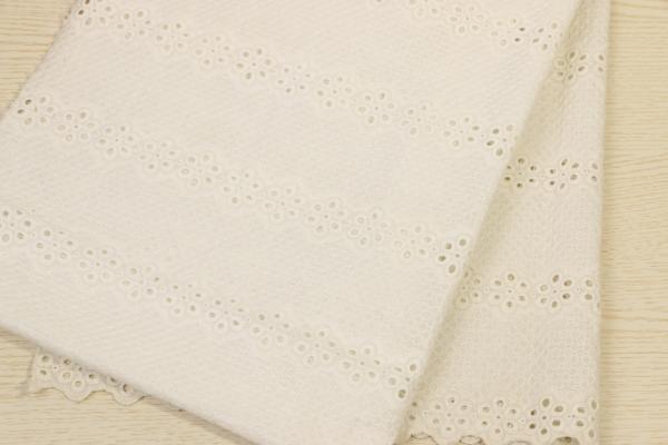 Buy cheap Antitear Cotton Lace Fabric By The Yard , Wrinkleproof Cotton Net Lace Fabric from wholesalers