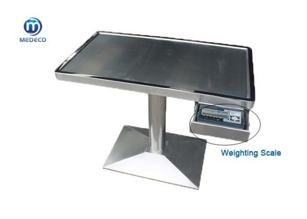 Medical Vet Exam Table Stainless Steel Column Weighing And Surgical Treatment