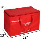 Zipped Promotional Cooler Bags In Non Woven And 2Mm Aluminum Epe